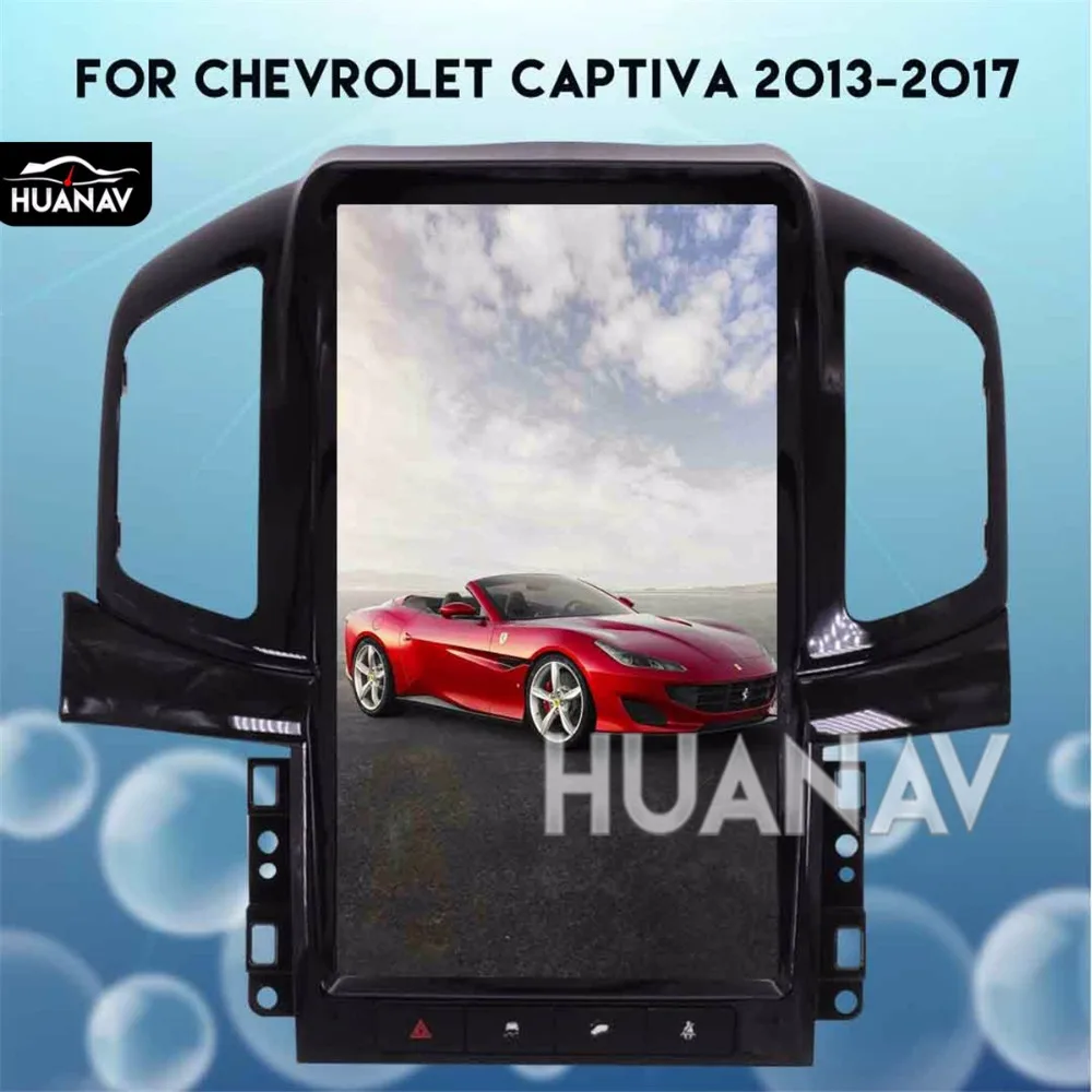 Автомобильная магнитола Tesla style Android 13 8 ''для Chevrolet Captiva 2013 2014 2015 2016 2017 2 + 64 ГБ|android