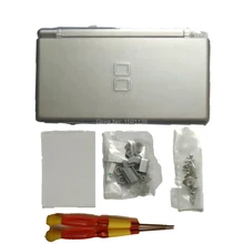 Серебристый цвет корпус на замену для DS Lite N-DSL DSL Корпус Ремонт Часть пластиковый корпус с крестиком и Y отвертки