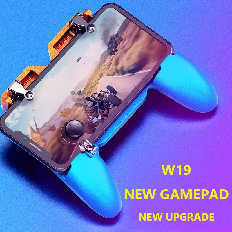 

W19 PUBG Gamepad Joystick Metalen L1 R1 PUBG Trigger Game Shooter Controller for IPhone Android Gaming Gamepad