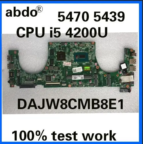 Материнская плата Abdo DAJW8CMB8E1 для DELL Vostro 5470 5439 материнская плата для ноутбука процессор i5 4200U GT740M 2G DDR3 тестовая работа