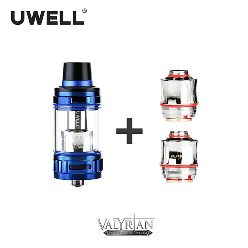 UWELL VALYRIAN бак 2 мл/5 мл & катушка 0 15 Ом одна кнопка флип топ метод заполнения