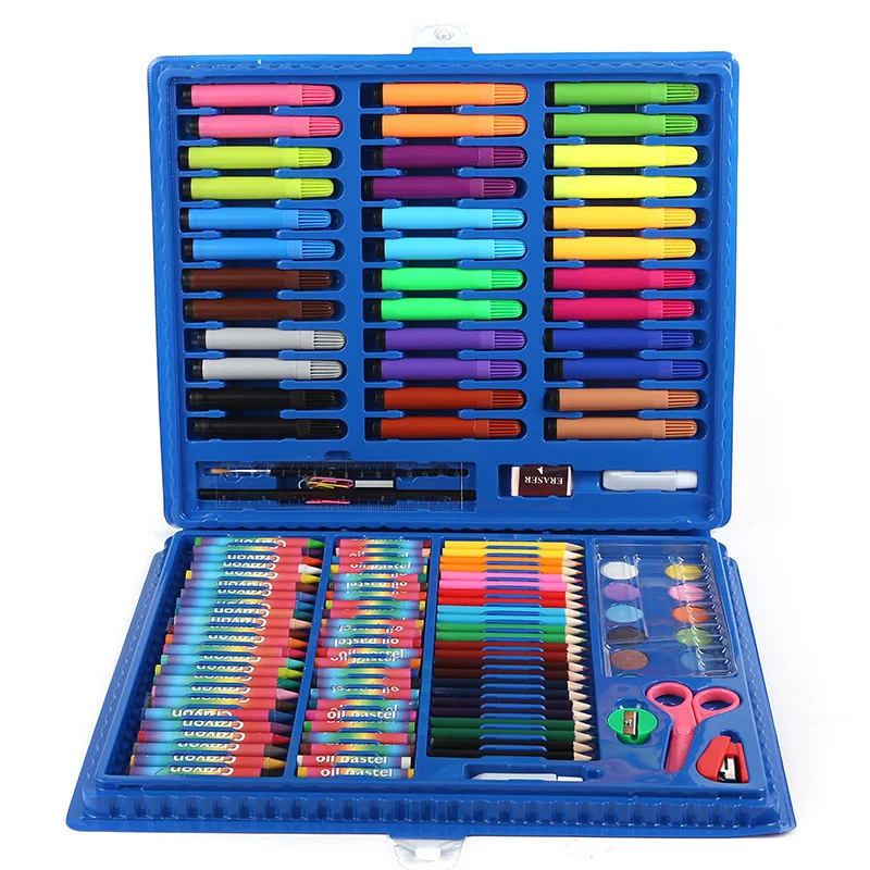 

Pupil 150pcs Painting Tool Will Gift Box Paint Brush Watercolor Pen Children Stationery Suit
