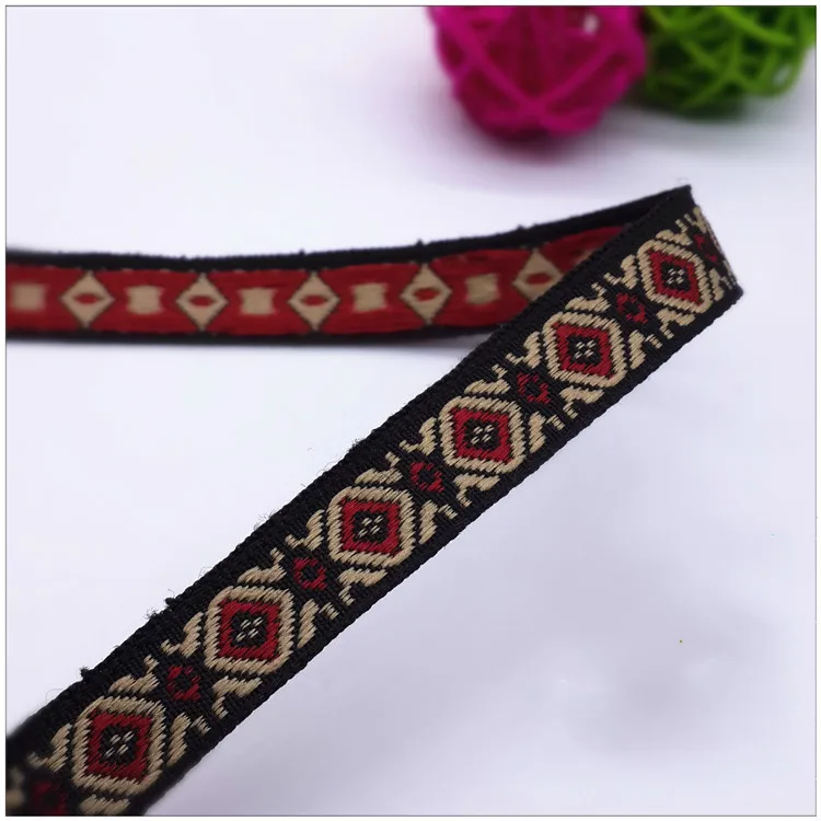 

Hot sale 1CM Retro coffee lace weaving belt Polyester Ribbon belt DIY Hair Accessories Decoration Supplementary material 1 meter