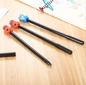

Super Hero Stationary pens Batman Captain America Spiderman Gel Pen for School supplies kawaii 300pcs/lot DHL Shipping