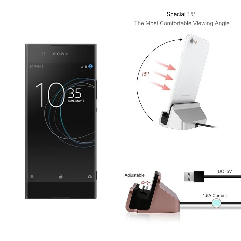 Док станция для зарядного устройства Sony Xperia XA XA1 XA2 Ultra XZ XZs XZ2 XZ1|Зарядные
