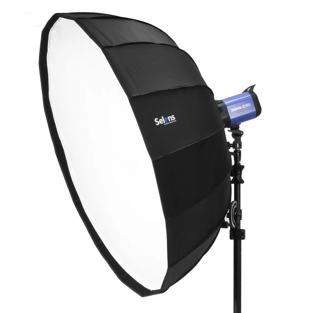 Selens 105cm White Foldable Beauty Dish Softbox with Bowens Mount for Studio Lighting Off-camera Fl