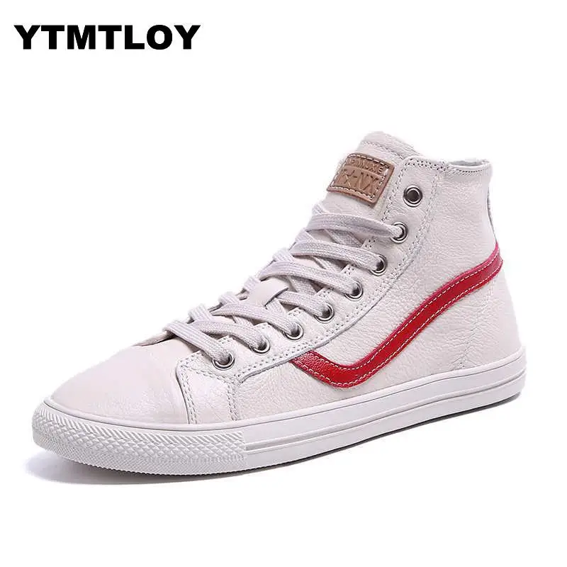 

Genuine Leather Designer White Shoes Female Platform Sneakers Women Tenis Feminino Casual Vulcanize Woman Zapatos High-top