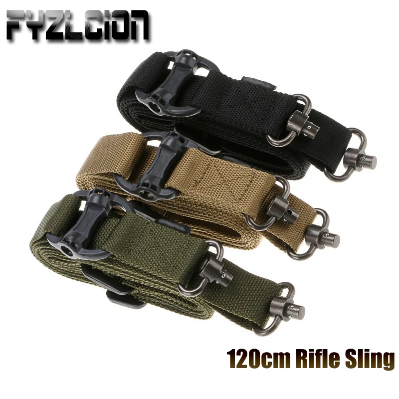 

Tactical Hunting Gun Sling Multi Mission Rifle Sling Quick Detach QD Swivel Adjustable Belt Hunting Gun Strap