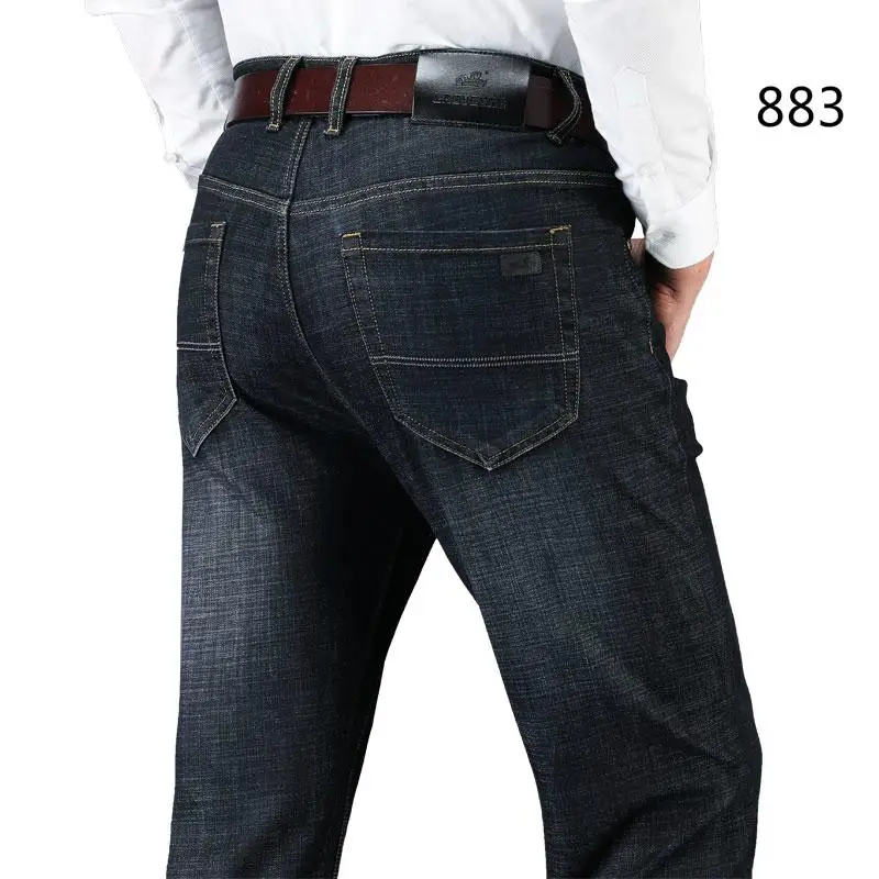 LAOYECHE бренд Новинка Весна Осень Европейский Американский стиль стрейч мужские джинсы Роскошные деловые джинсы Обычная посадка 9 цветов - Цвет: 883