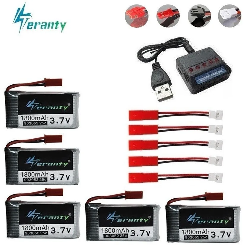 Обновленная батарея 3 7 v 1800mAh lipo для KY601S SYMA X5 X5S X5C X5SC X5SH X5SW X5UW X5HW M18 H5P HQ898 H11D H11C V Drone |