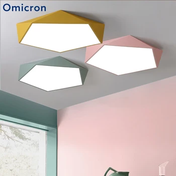 

Omicron Iron LED Chandeliers Nordic Modern Simple Four Colors Lamps For Living Room Bedroom Foyer Home Hotel Decor Lights