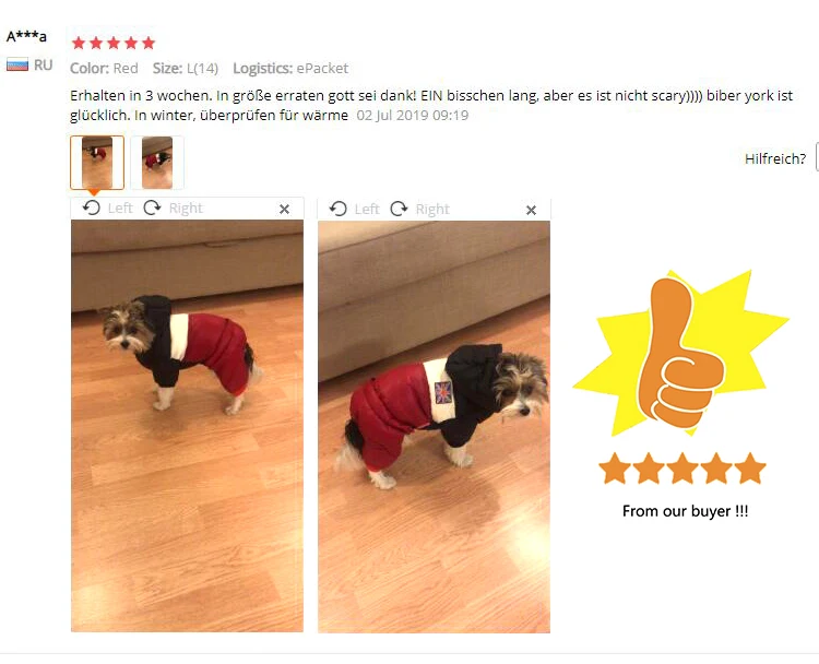DRESSPET Pet Dog Down Jacket (8)
