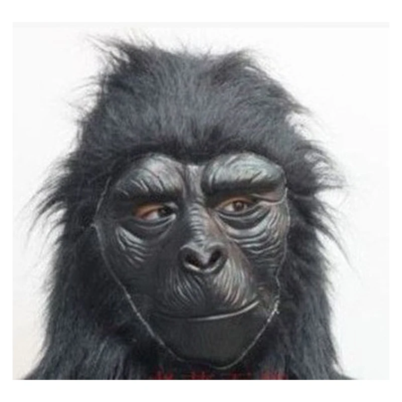

Orangutan Mask Halloween Mask Latex Creepy Orangutan Head Costume Halloween Costume Bar Realistic Party Supplies