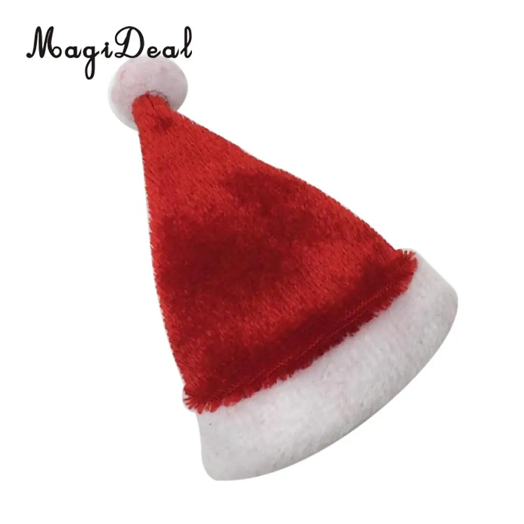 MagiDeal 2pcs 1/6 Scale Christmas Hat Santa Claus Cap for 12inch Action Figure Doll Toy Accessory