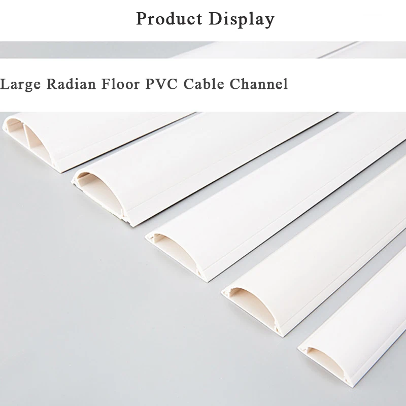 32x11mm TV Cable Raceway On-Wall Cord Cover Cable Concealer Surface Mount  Electrical Channel Hide and Conceal Wires White