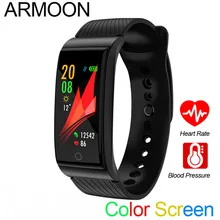 Умный Браслет F4 пульсометр монитор сна фитнес-трекер кровяное давление часы цветной экран Android IOS Мульти спортивный браслет