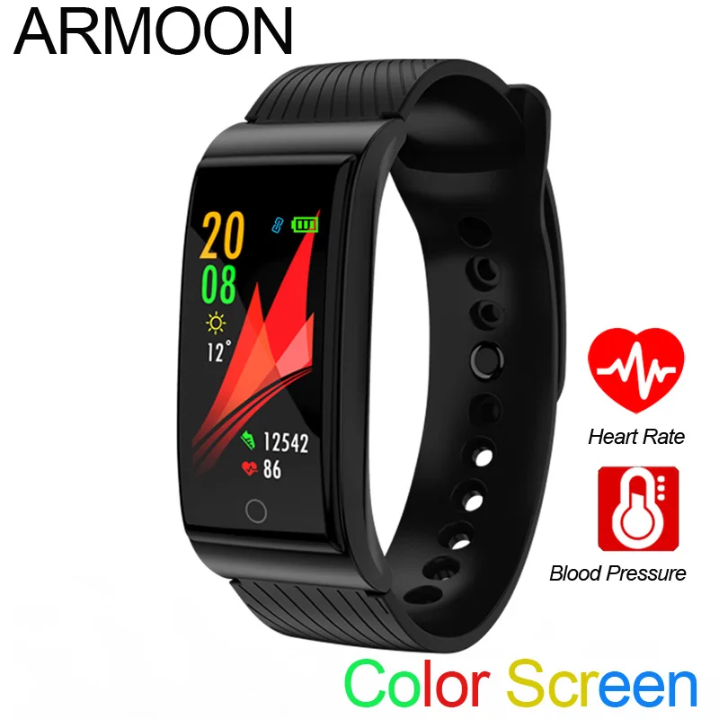 

Smart Bracelet F4 Heart Rate Band Sleep Monitor Fitness Tracker Blood Pressure Watch Color Screen Android IOS Multi Sports Band