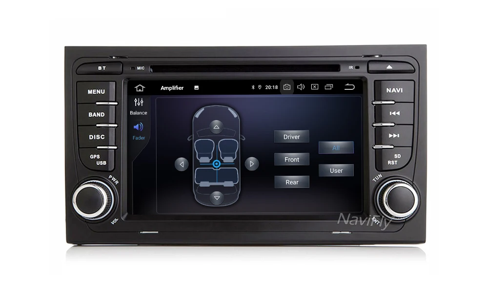 Clearance Android9.0 Car multimedia Player Navigation GPS DVD for Audi A4 S4 RS4 2002-2008 with DSP IPS screen wifi BT carplay navi 22