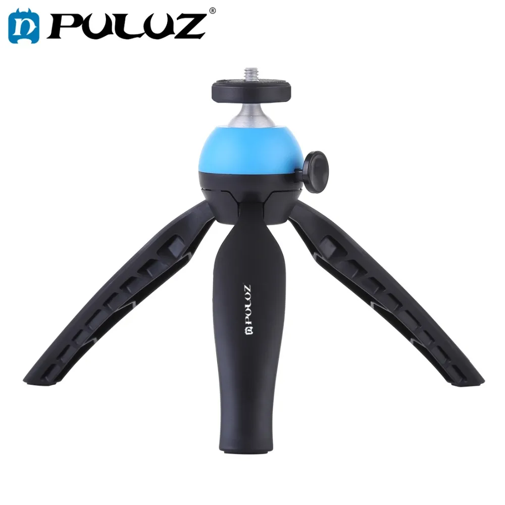 

PULUZ Portable Pocket Mini Tripod Mount &360 Degree Ball Head for GoPro 7/6/5 Smartphones/for iPhone X/Xs /DSLR DV Video cameras