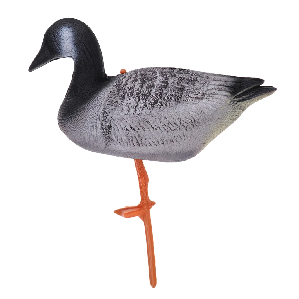 Durable Lifelike EVA Simulation Bait Goose Hunting Decoy Lawn Ornaments Eating Goose for Camping Hunting Tactical Accessories