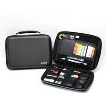 Портативный чехол для жесткого диска водонепроницаемый ударопрочный электронный держатель для аксессуаров/чехол для USB флэш-накопителя/черный