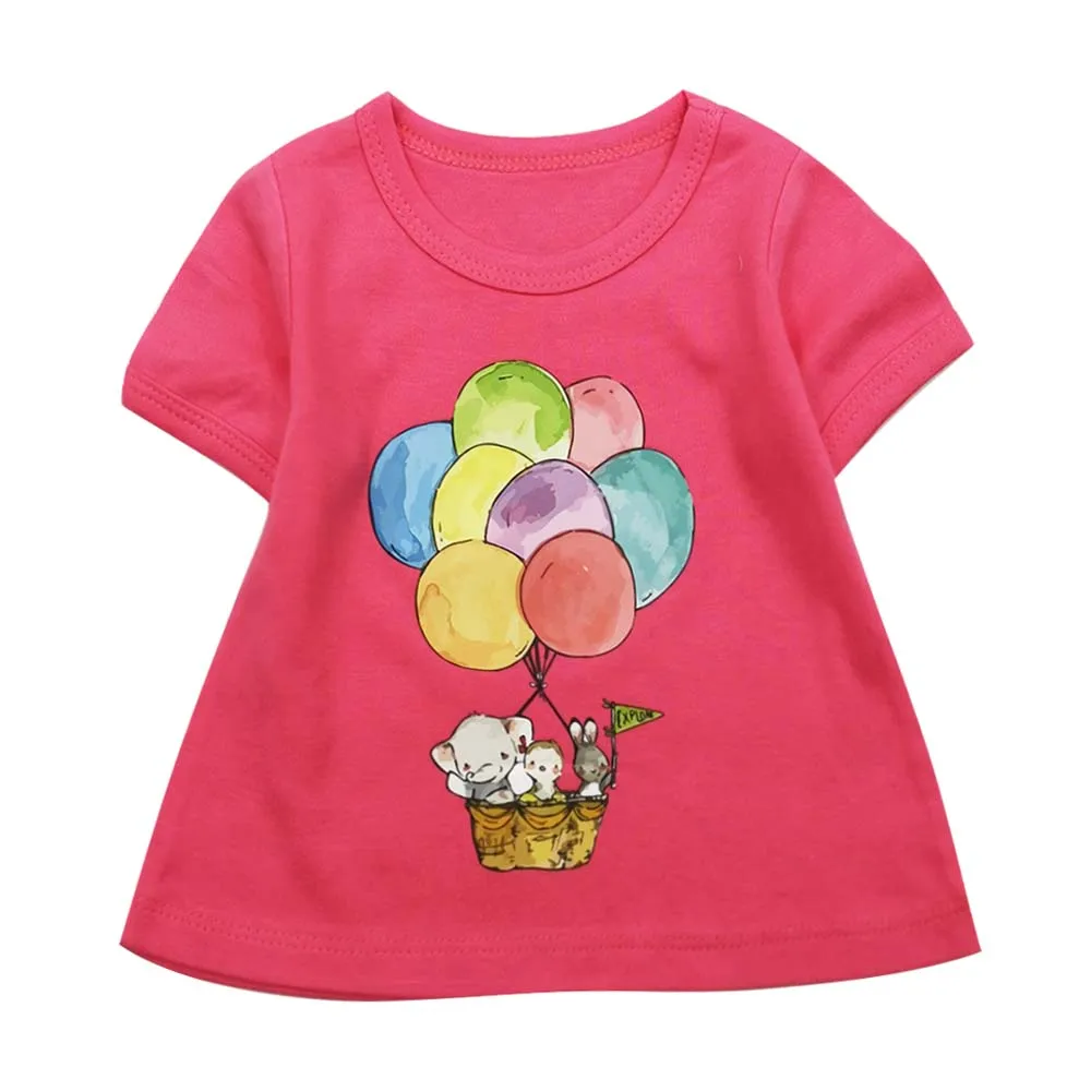 Baby Boys T Shirt For Summer Infant Kids Boys Girls Cartoon Print Dinosaur Lion T-Shirts Clothes Cotton Toddler Letter Tops tee