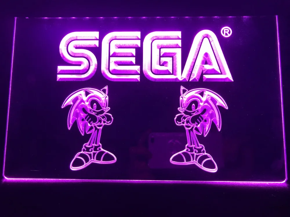 R065 Sega светодиодный неоновый светильник знаки|Таблички и знаки| |
