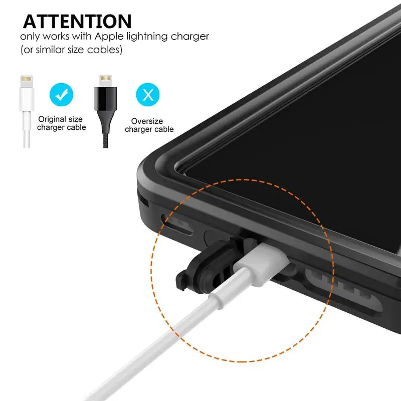 Снегозащищенный чехол для iPhone XS Max водонепроницаемая прозрачная задняя Передняя