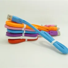 500 шт. мобильный телефонный кабель 1 м 3ft Micro USB V8 плоским Кабель синхронизации Лапша синхронизации данных зарядный кабель для iPhone 5 6 6 S 7 8 HTC Samsung