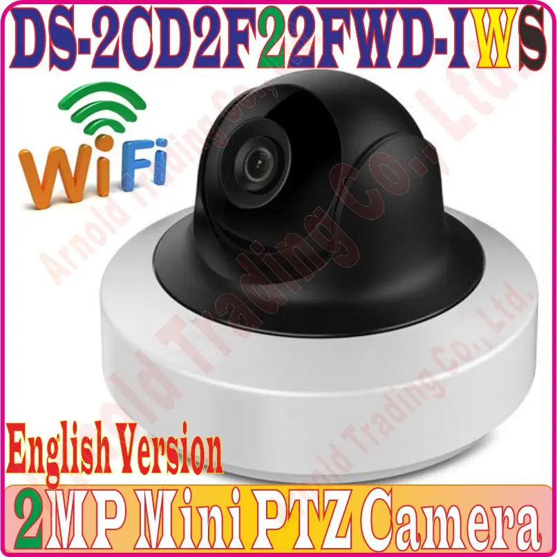 AudioAlarm IO, English Version DS-2CD2F22FWD-IWS 2.0MP WDR Mini PTZ Network cctv Camera MINI WiFi IP IR CAMERA POE SD card