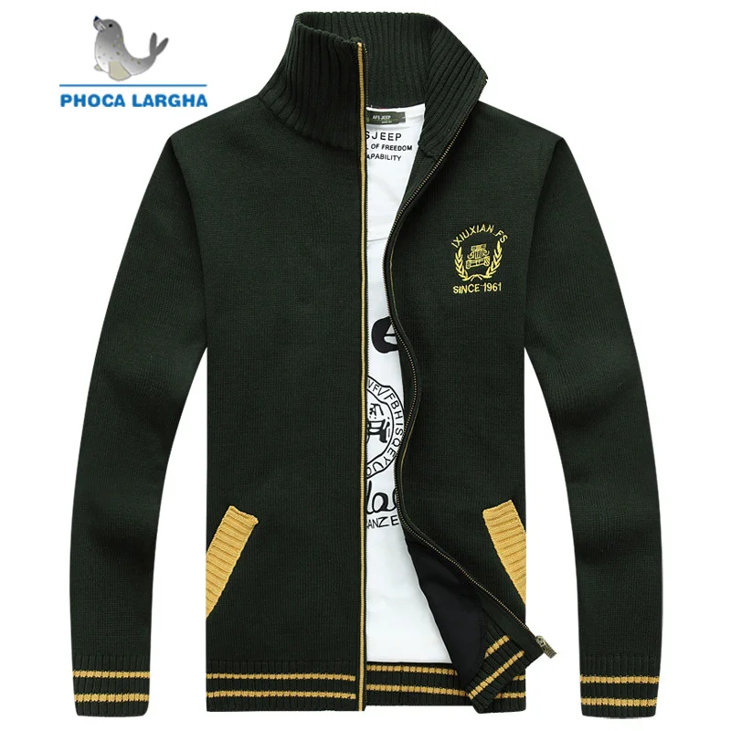 Men Sweater Cardigan Male Thicken Fleece Standard Wool embroidery Men Pull Homme Cardigan Men Fashion Outwear Coats lager Size Men Sweater Cardigan Male Thicken Fleece Standard Wool embroidery Men Pull Homme Cardigan Men Fashion Outwear Coats lager Size