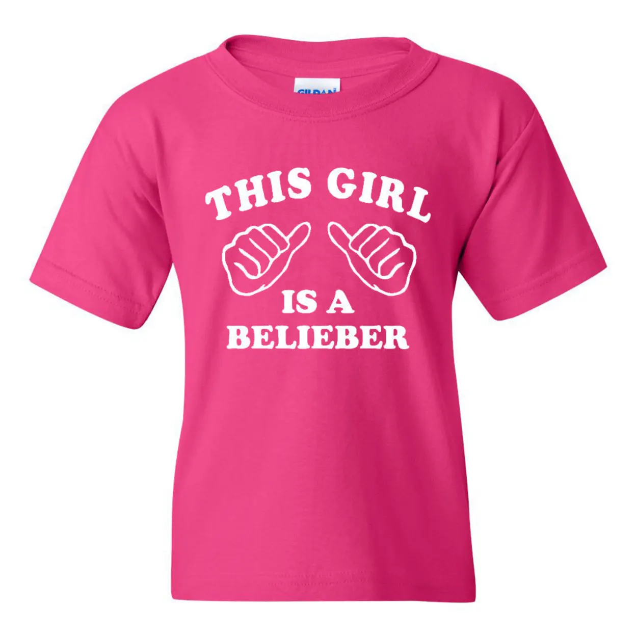 This Girl Is A Belieber Novelty Youth Kids T-Shirt Tee (1)