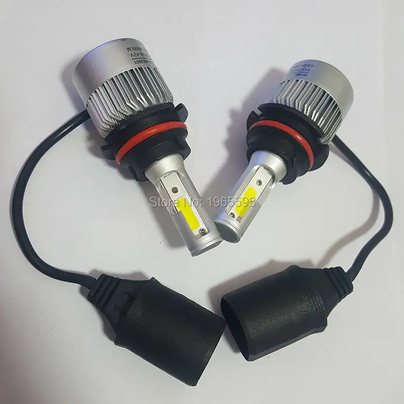 hb1 9004 cree cob led car headlight hid xenon halogen bulb 06