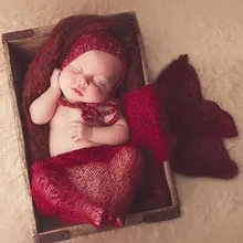 40*150 см Детские Подставки для фотографий длинный шарф эластичная вязаная пеленка пеленки для фотографирования новорожденных мягкий