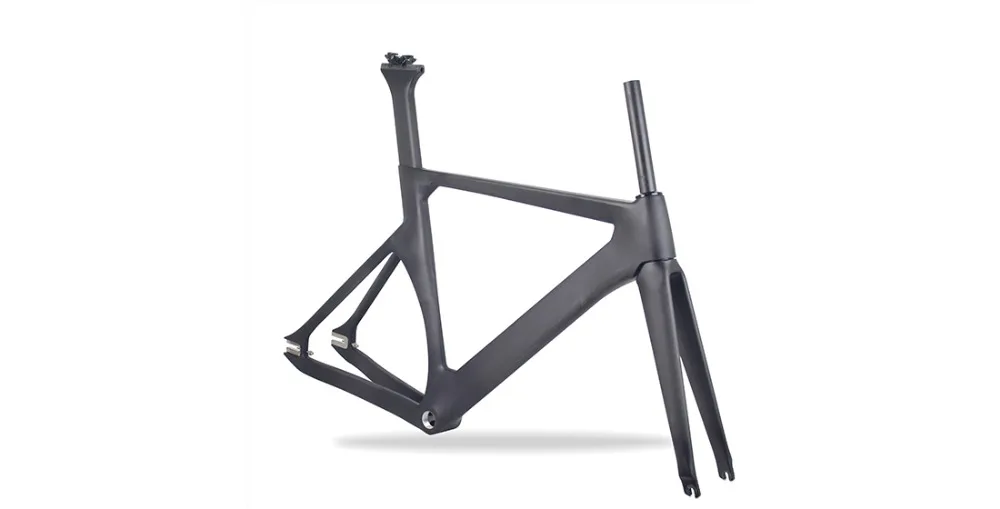 Clearance 2018 Newest Carbon Track Bike Frameset fixed gear full Carbon Road Frame fork seatpost 4