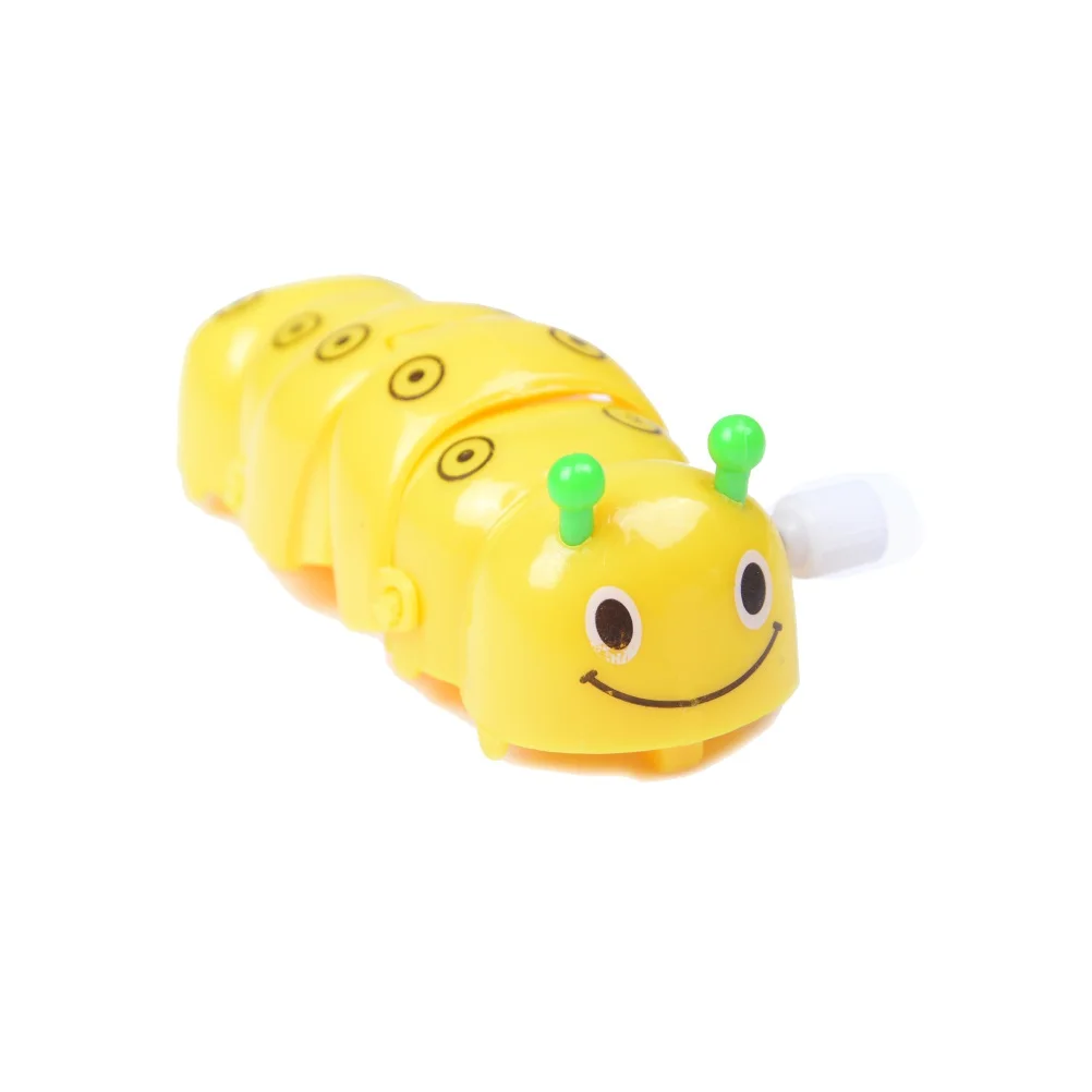 1 шт. Детские заводные Пружинные игрушки зеленый пластик мультфильм ползучих насекомых высокое качество