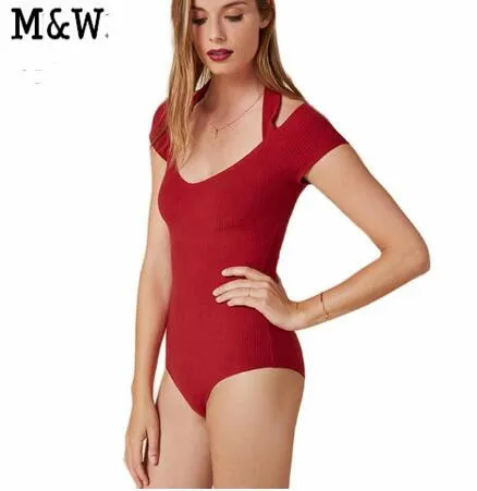 Высокое качество Бургундия сексуальное осень 2017 г. Для женщин боди Street Cold Shoulder