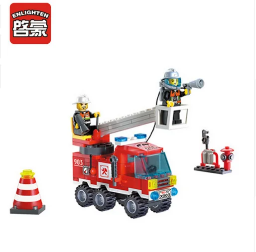 

Enlighten Models Building toy E903 130pcs Fire Fight Blocks Toys Hobbies For Boys Girls Model Building Kits