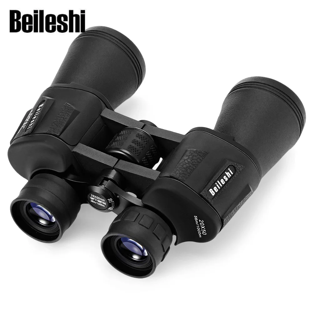 

Beileshi 20X50 Binoculars 56M / 1000M HD Telescope Wide-Angle BAK4 Prism Binocular Outdoor Folding Telescope Hunting Binocular
