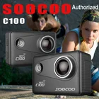 Cheap SOOCOO C100 4K Wifi Action Sports Camera Built-in Gyro with Option GPS Extension NTK 96660 20MP Diving Night Mode 5X Zoom DV Cam