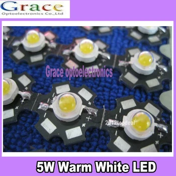 

10PCS 5W High Power Warm White LED Light Emitter 2800-3200K with 20mm PCB