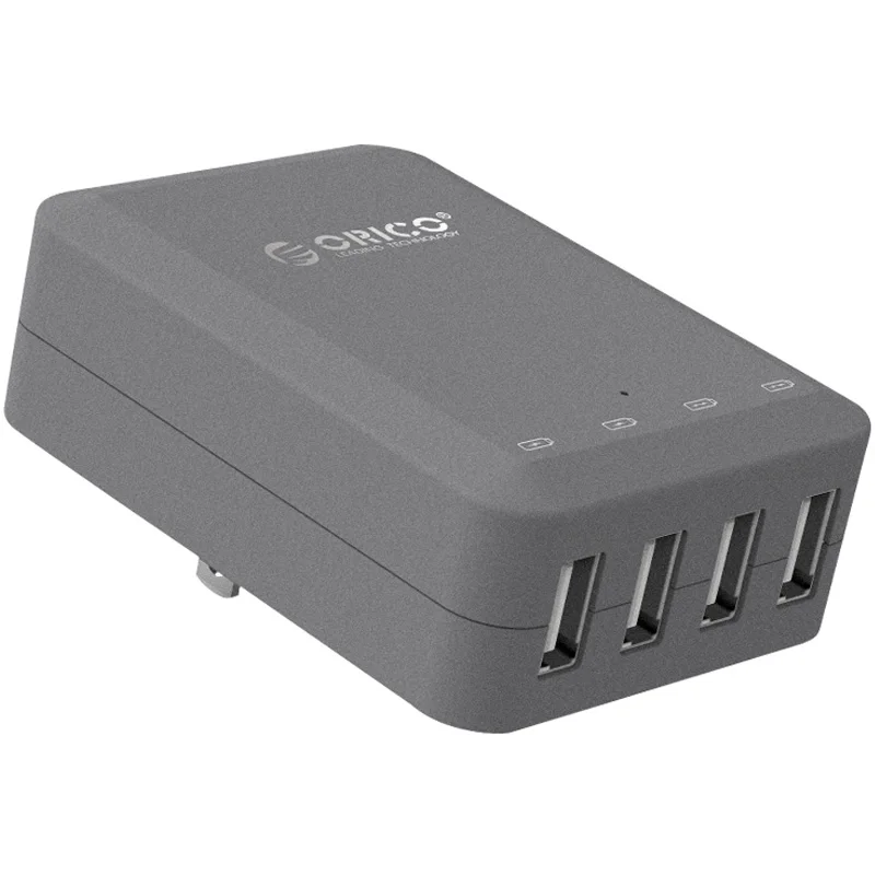 Смарт зарядное устройство ORICO с 4 портами USB настенное складная вилка дизайн для