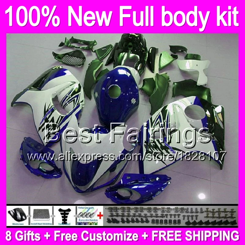 

Fairing For SUZUKI Hayabusa GSXR1300 2012 2013 2014 2015 Blue white 19B75 GSXR 1300 GSX R1300 08 09 10 11 12 13 14 15 +Decal