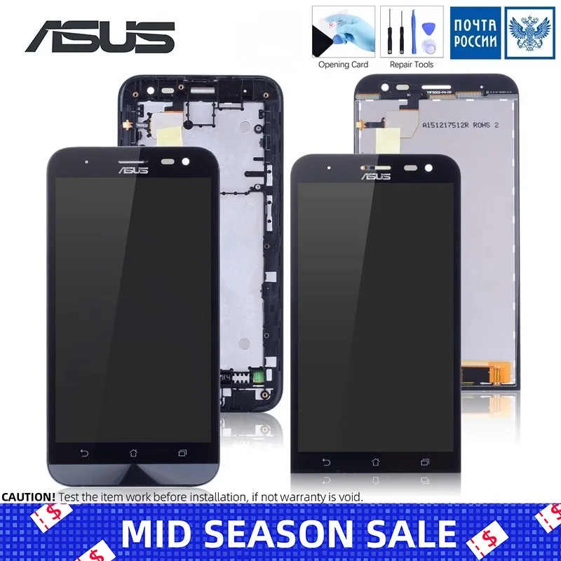 

Original Display For ASUS ZE500KL Display LCD Touch Screen with Frame Zenfone 2 Laser ZE500KL ZE500KG Z00ED LCD Display Parts