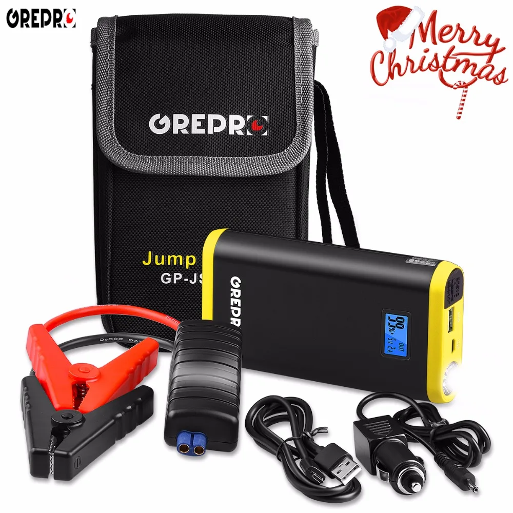 Portable Car Jump Starter 500A Auto External Battery 12V Multi-function Car Starter Power Bank Vehicle Emergency Battery Booster