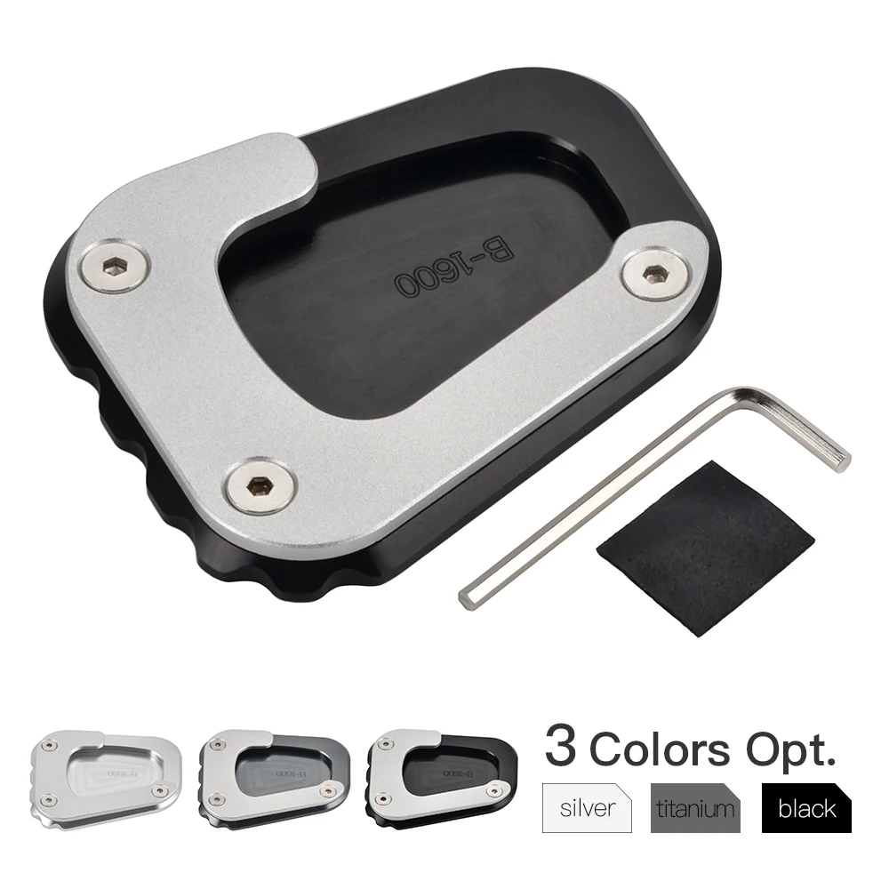 

Enlarge Kickstand Side Stand Pad Extension Plate For BMW K1600GT K1600GTL K 1600GT 1600GTL K 1600 GT GTL 2017 2018 2019 Aluminum