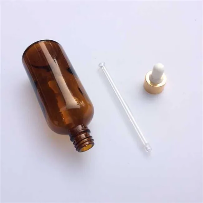 100ml Glass Dropper Bottles with Pipette Cap Empty Amber Esssentail Oil Bottles Liquid Vials Jars 10pcs4