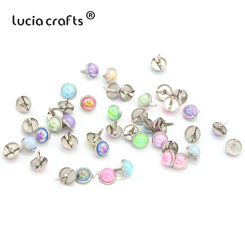 Lucia crafts 24 шт многоцветные декоративные украшения для скрапбукинга, металлические украшения для рукоделия G0944