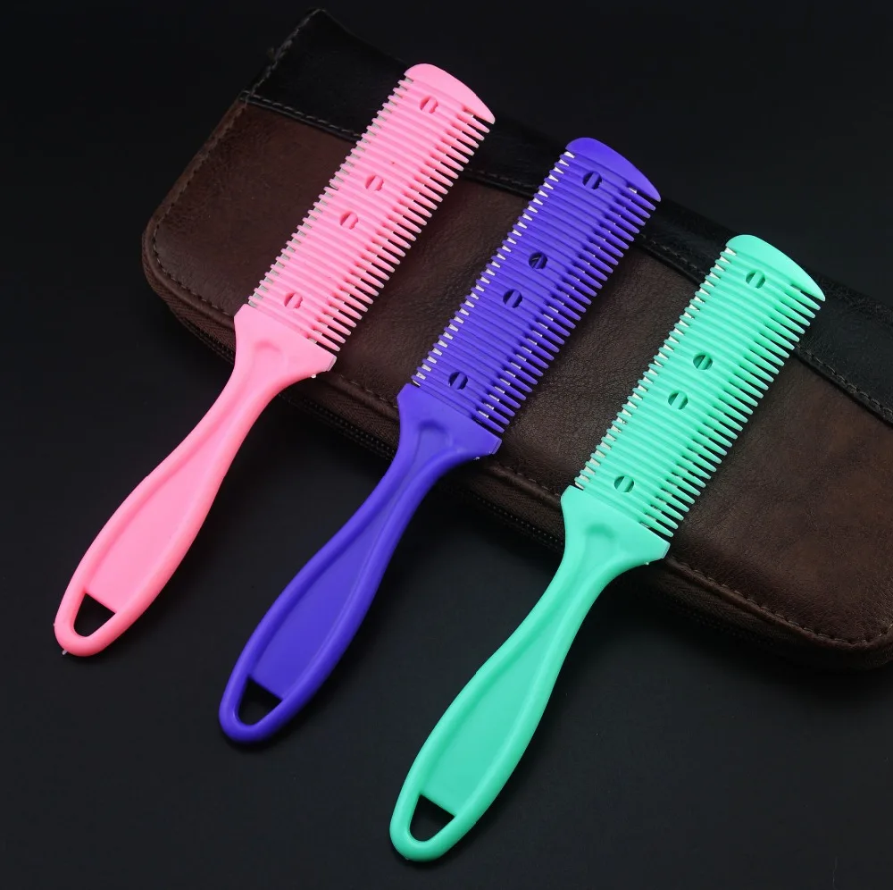 New 2 in 1 comb scissors hair scissors thinning shears cutting scissor