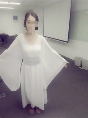 Костюм hanfu классический китайский белый/красный/розовый народные танцевальные костюмы Han ткань слинг/drag convening и пояс/шифон песок